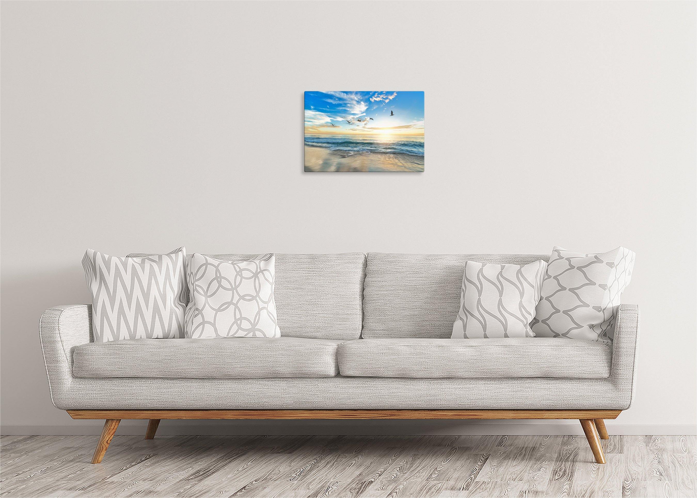 Beach at Sunrise | Gallery Wrap Wall Canvas - Image 3