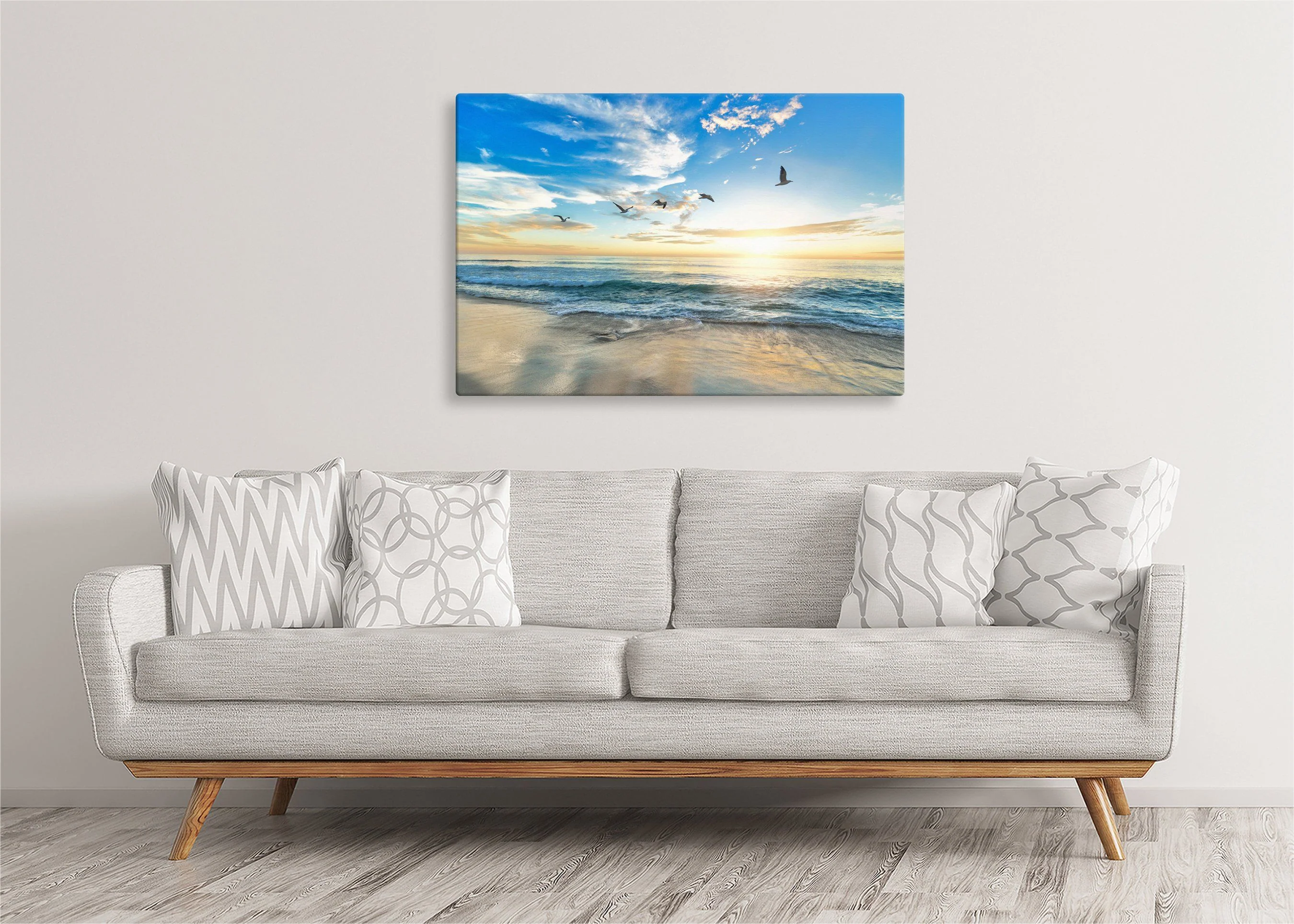 Beach at Sunrise | Gallery Wrap Wall Canvas - Image 5