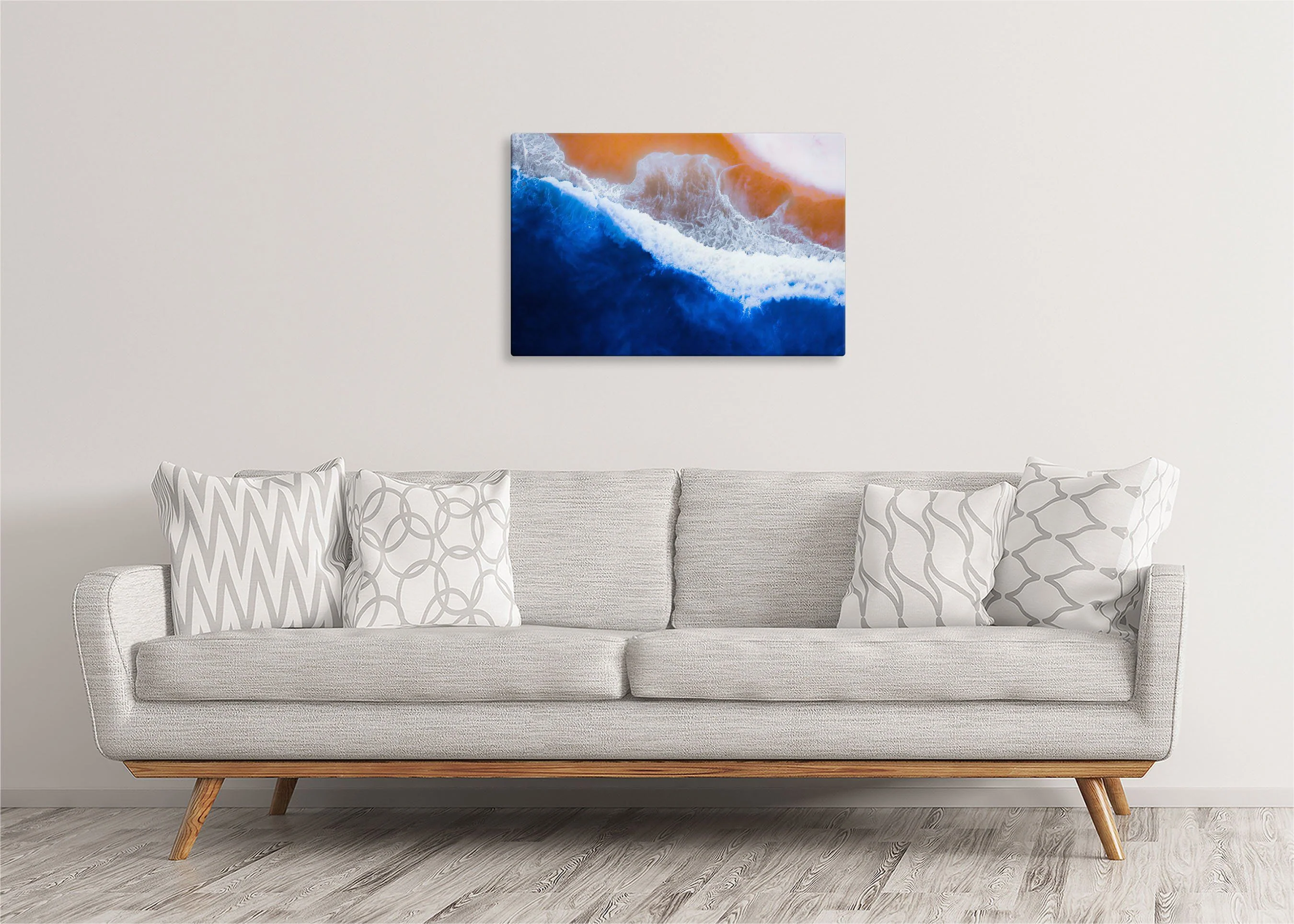 Blue Surf | Gallery Wrap Wall Canvas - Image 4
