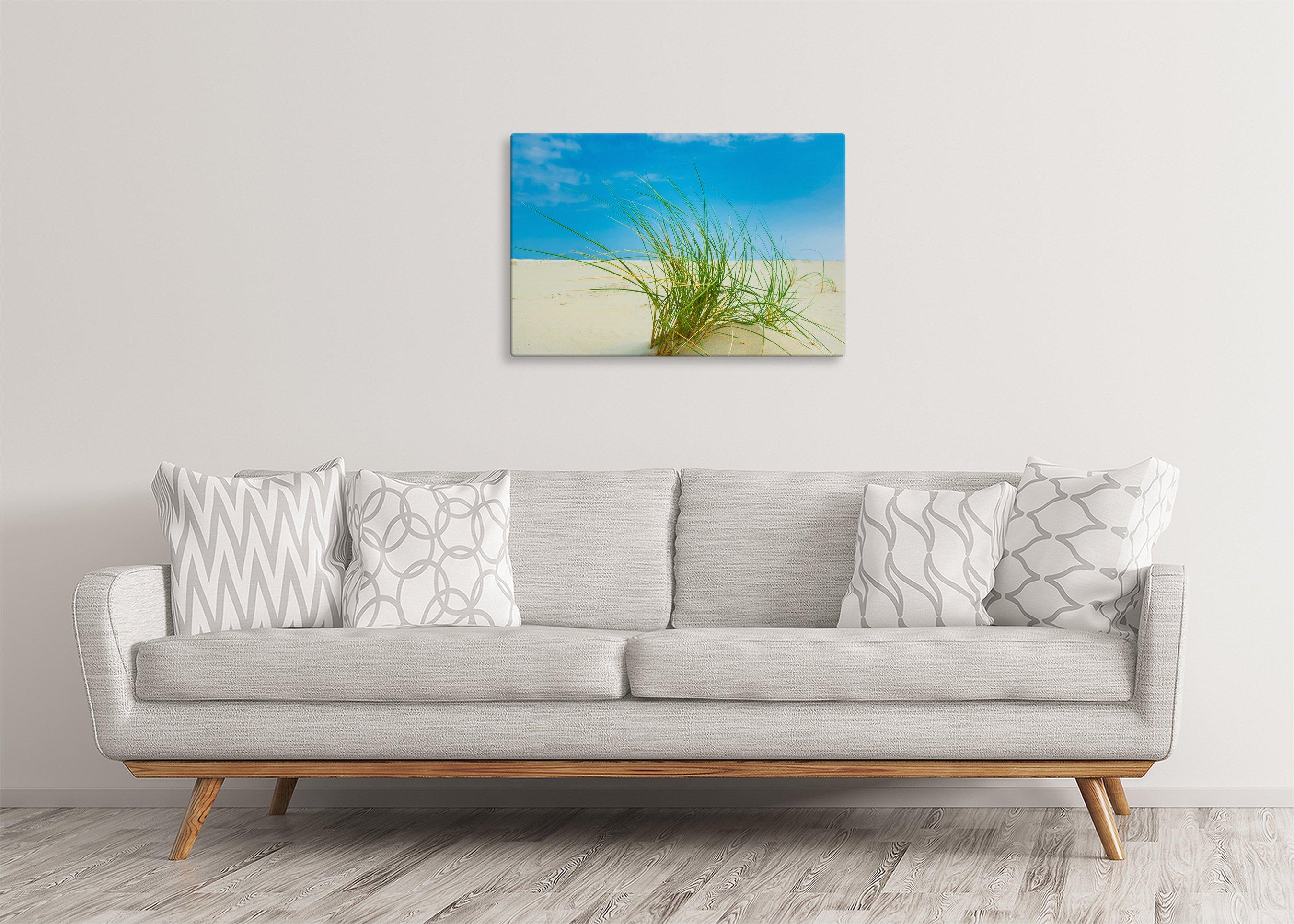 Grass on Beach | Gallery Wrap Wall Canvas - Image 4