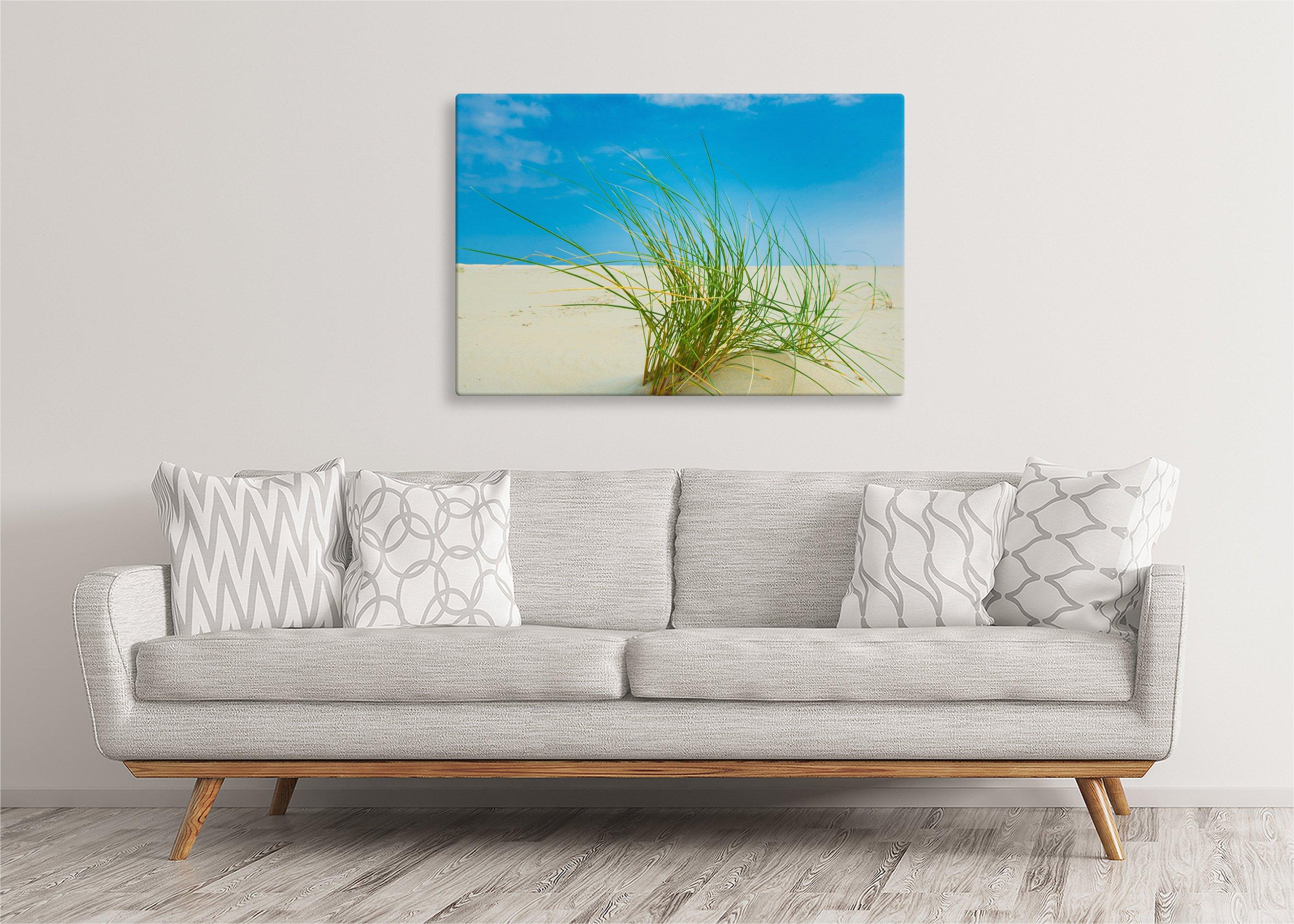 Grass on Beach | Gallery Wrap Wall Canvas - Image 5