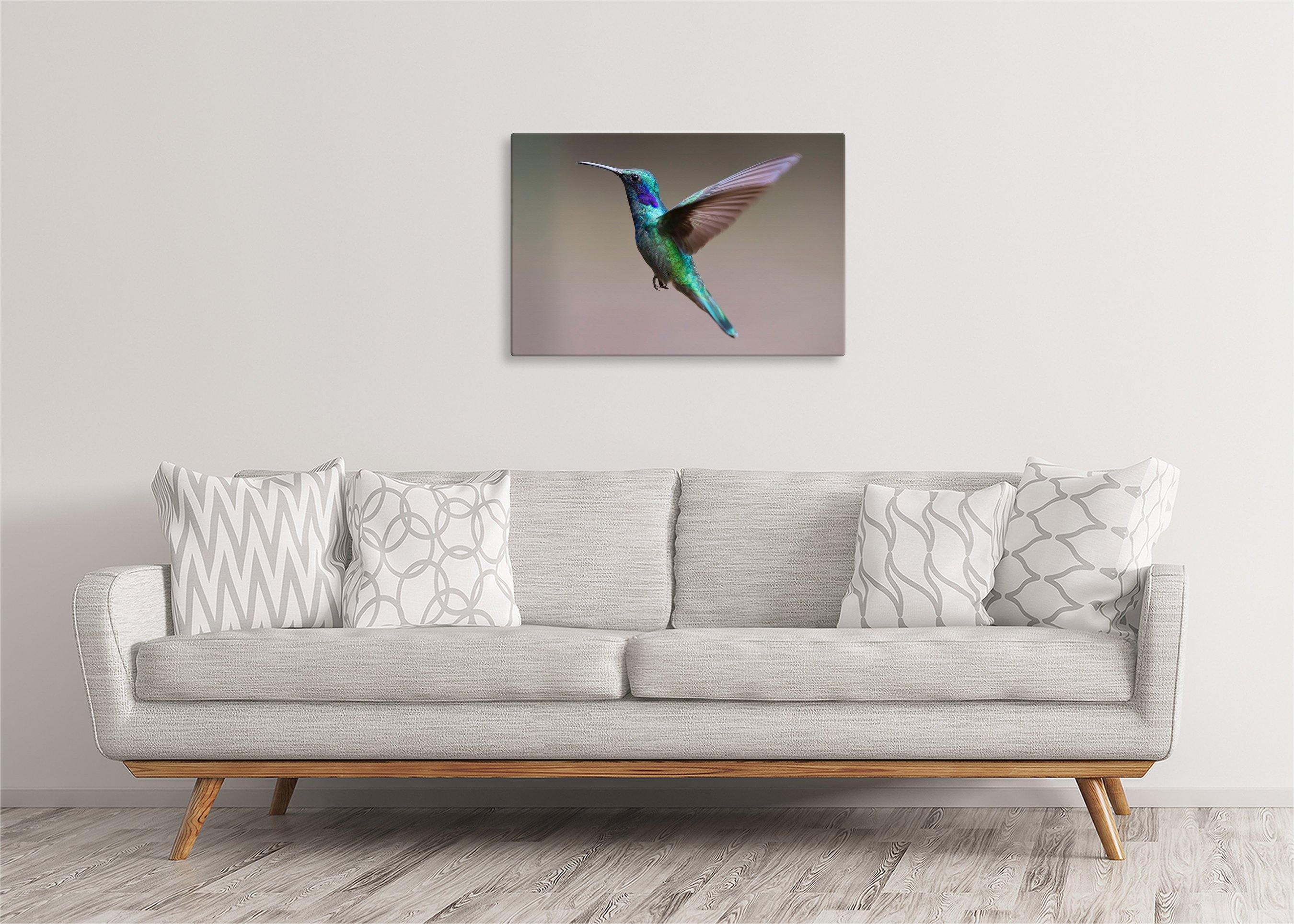 Hummingbird in Flight | Gallery Wrap Wall Canvas - Image 4