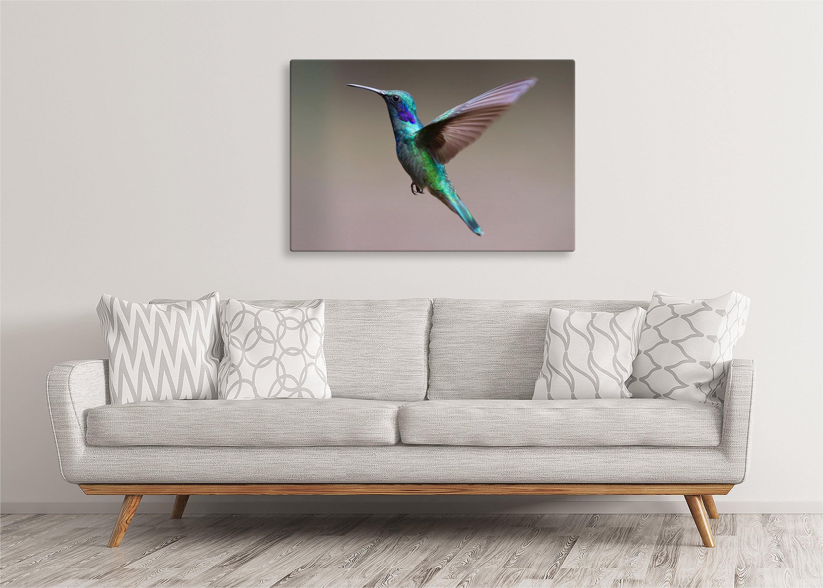 Hummingbird in Flight | Gallery Wrap Wall Canvas - Image 5