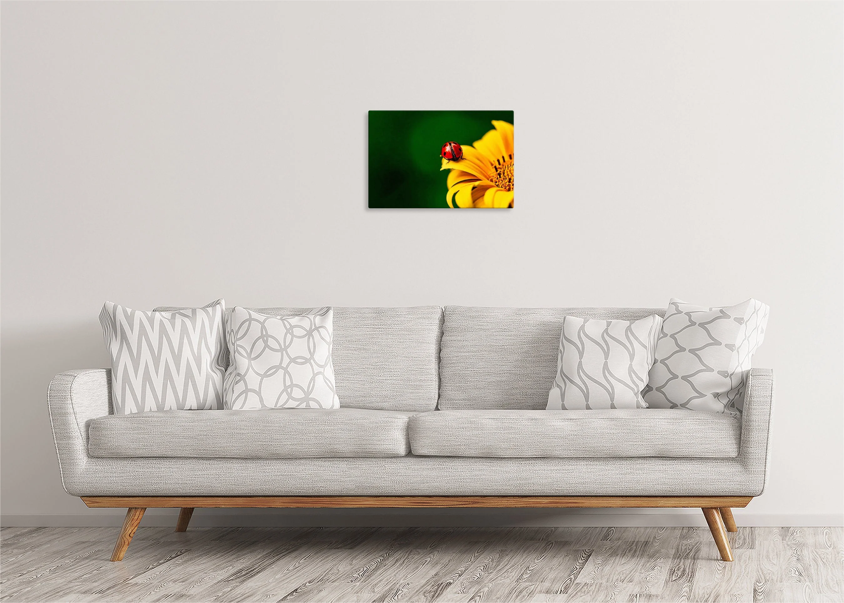 Ladybug on Flower | Gallery Wrap Wall Canvas - Image 3