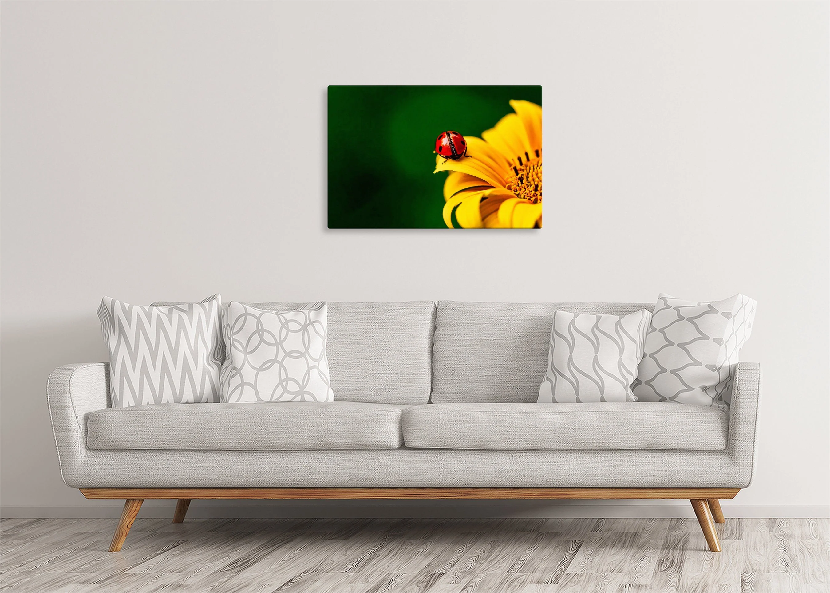 Ladybug on Flower | Gallery Wrap Wall Canvas - Image 4