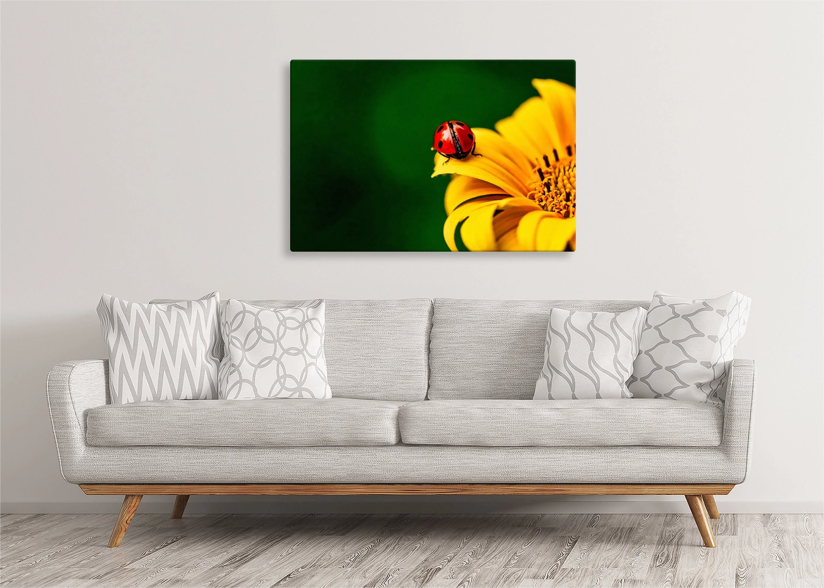 Ladybug on Flower | Gallery Wrap Wall Canvas - Image 5