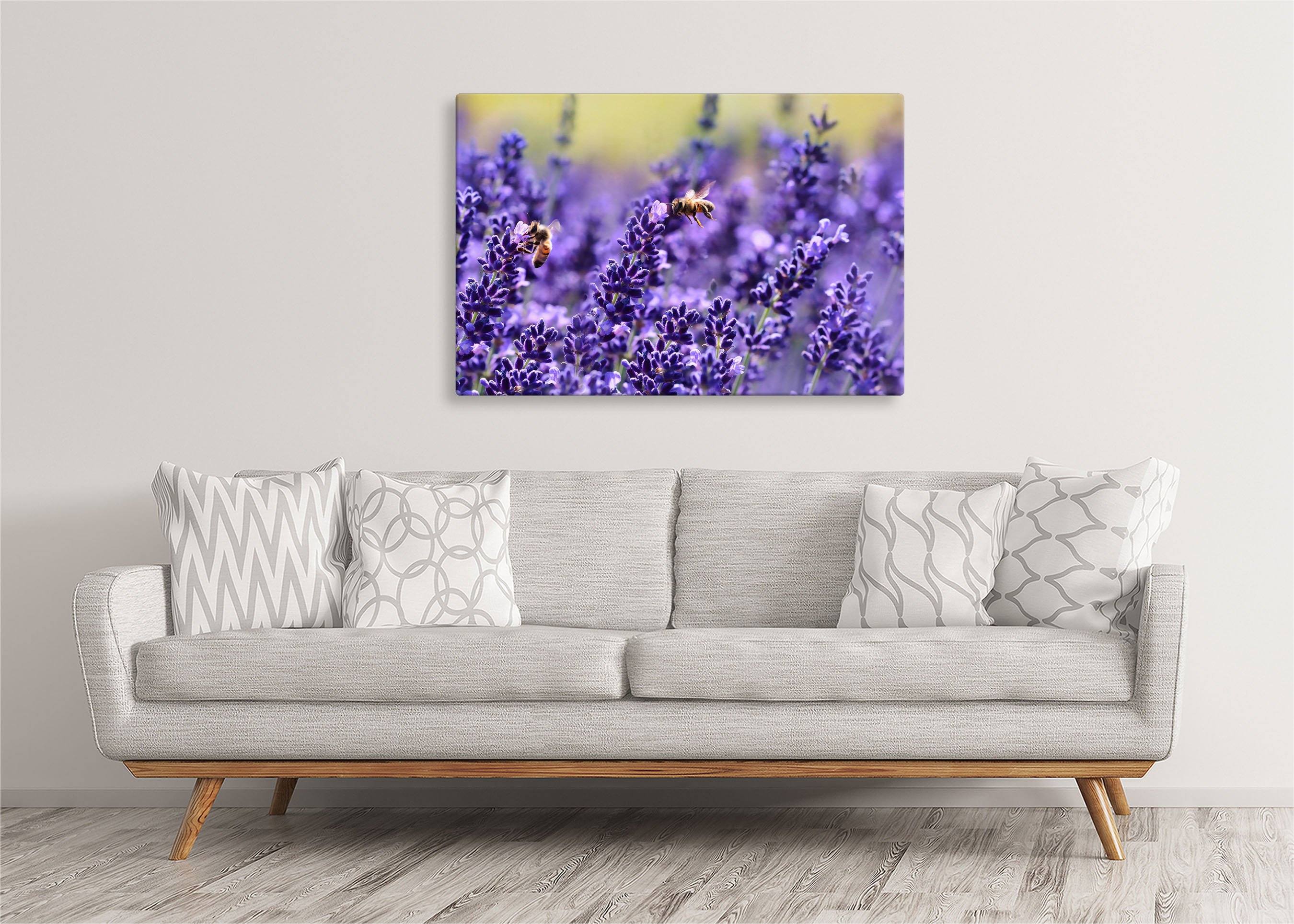 Lavender and Bees | Gallery Wrap Wall Canvas - Image 5