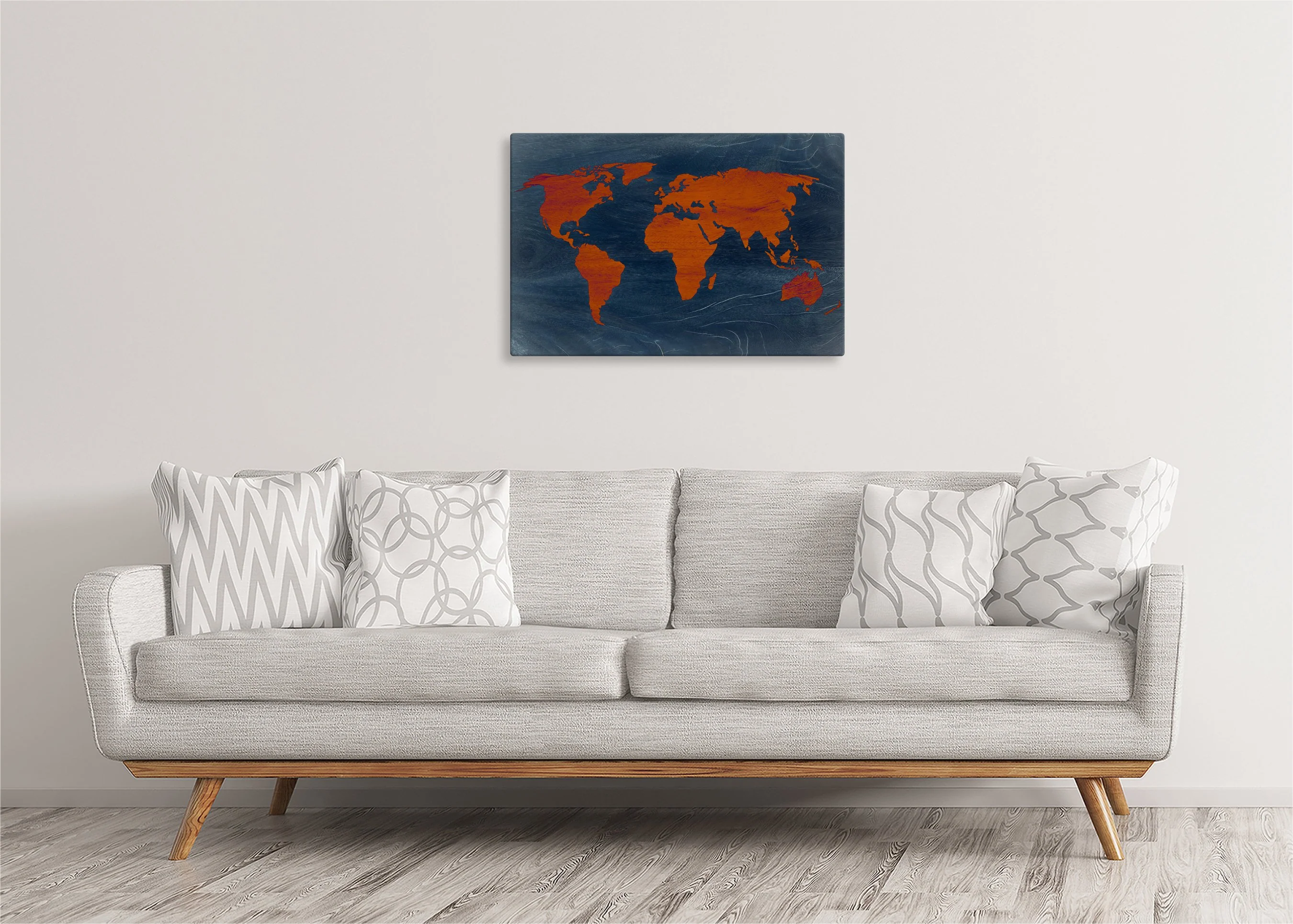 Map | Gallery Wrap Wall Canvas - Image 4