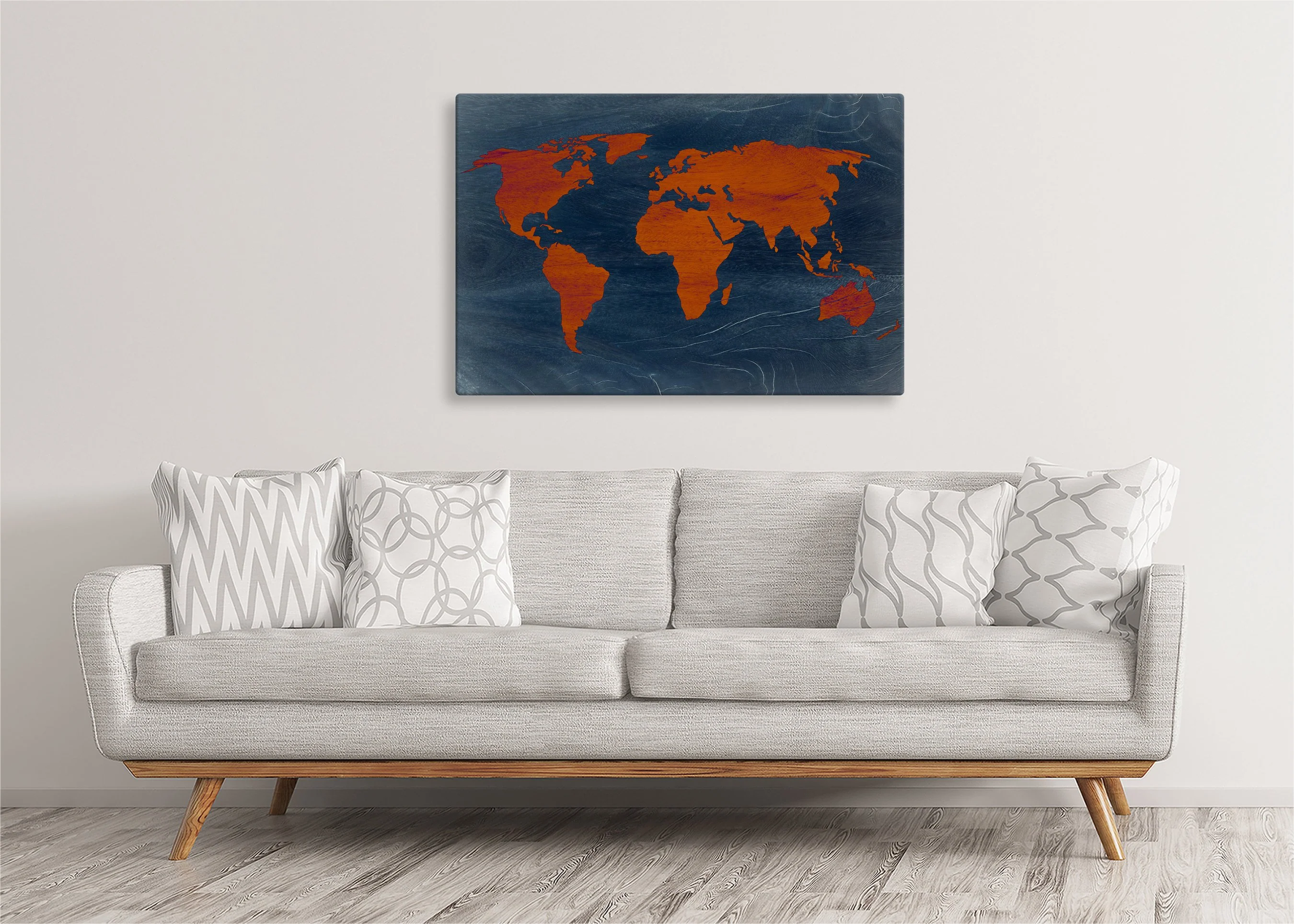 Map | Gallery Wrap Wall Canvas - Image 5