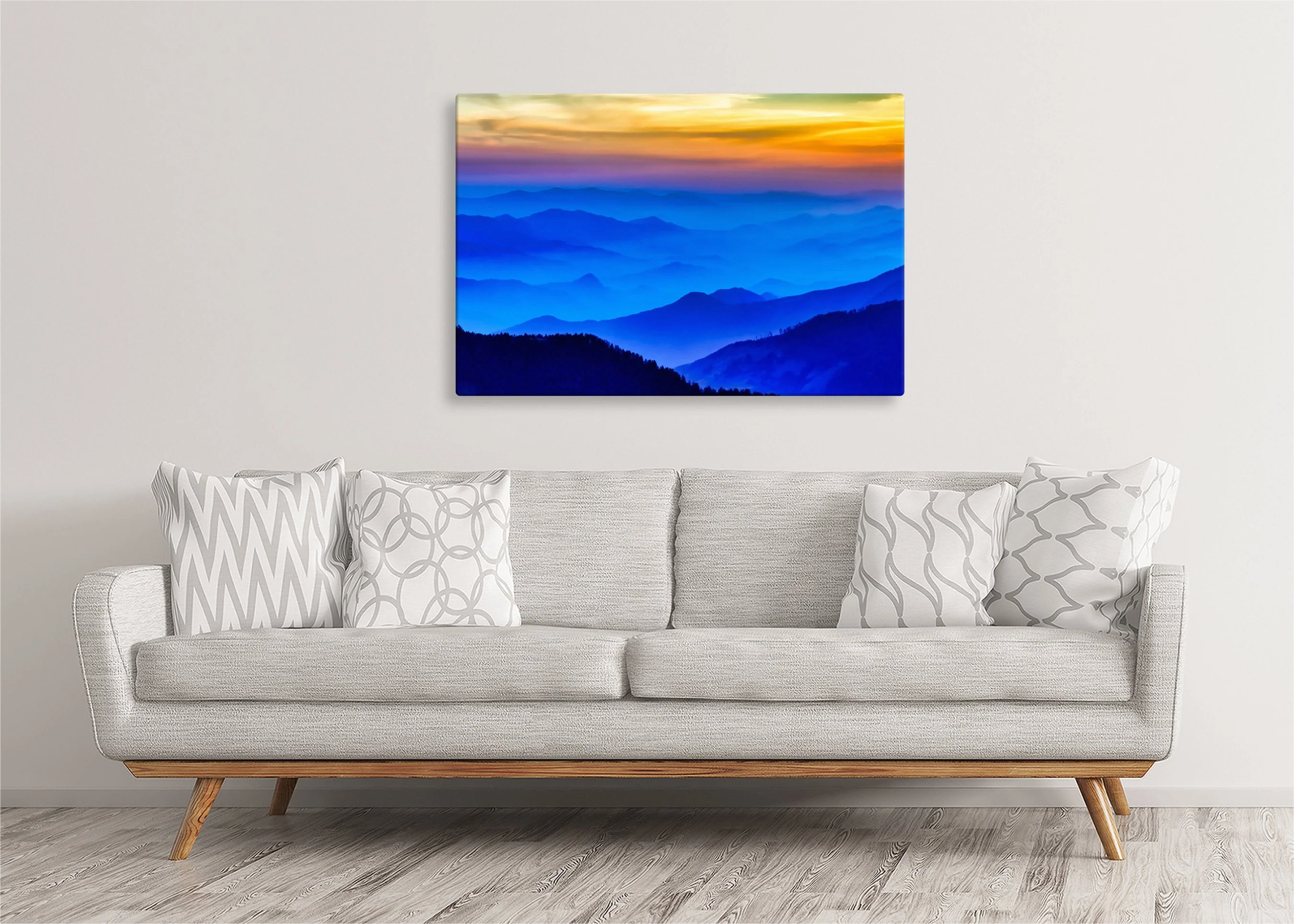 Mountains at Dusk | Gallery Wrap Wall Canvas - Image 5