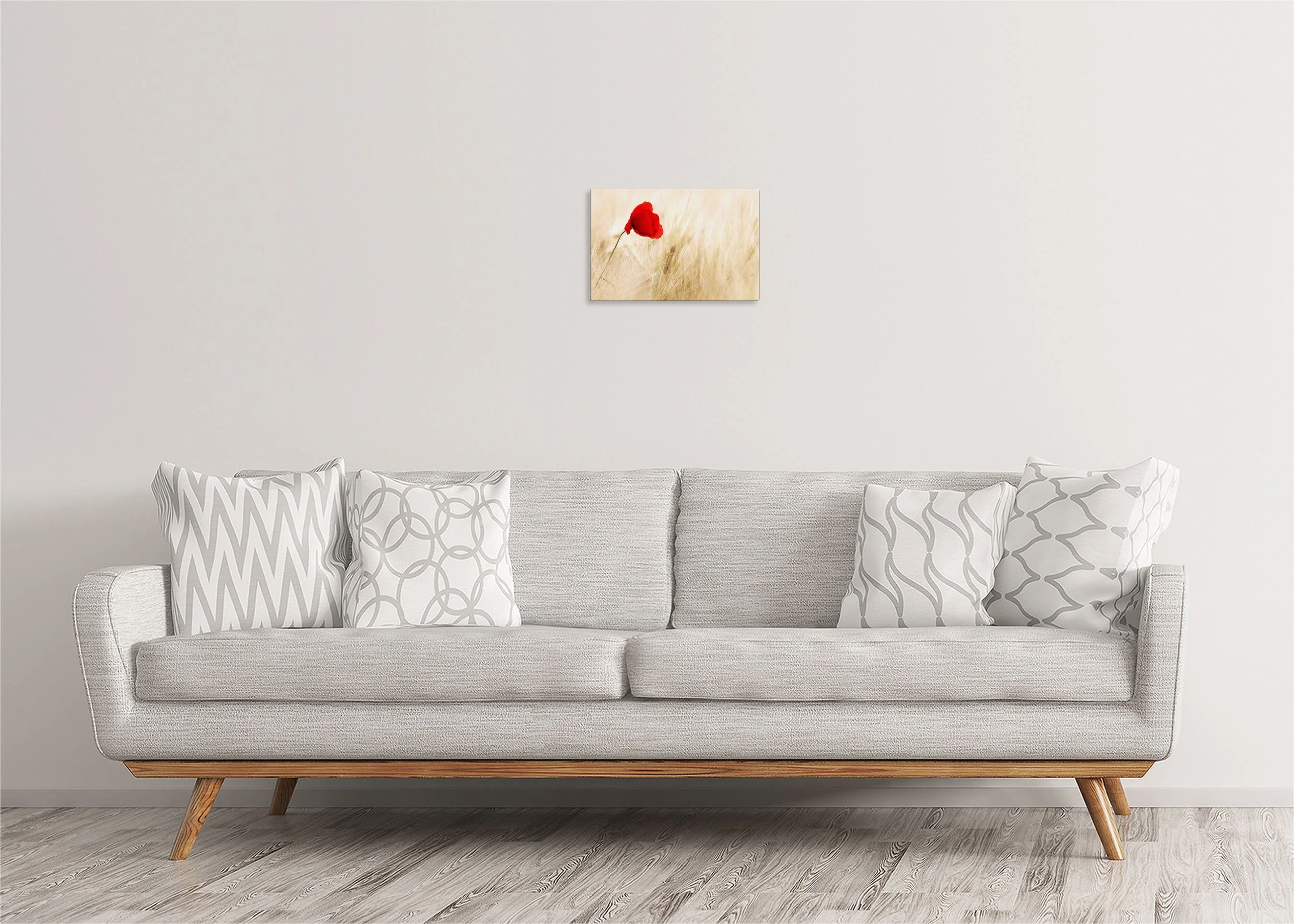 Red Poppy | Gallery Wrap Wall Canvas - Image 2