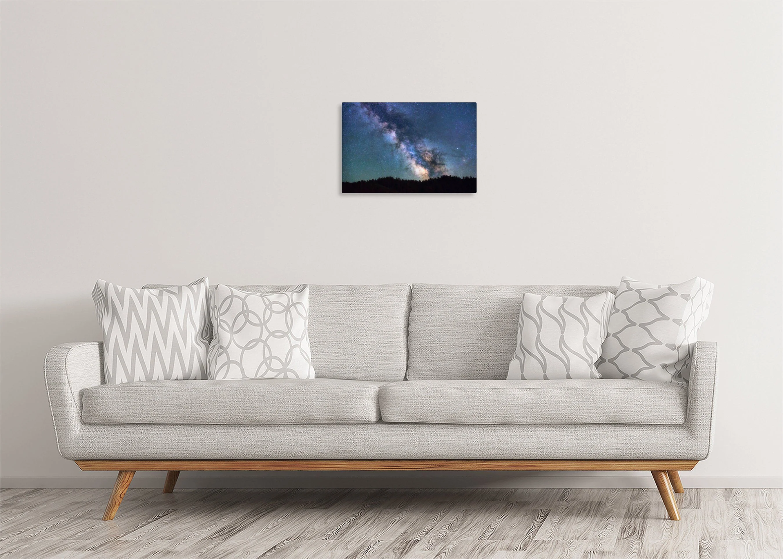 Stars Over Forest Line | Gallery Wrap Wall Canvas - Image 3