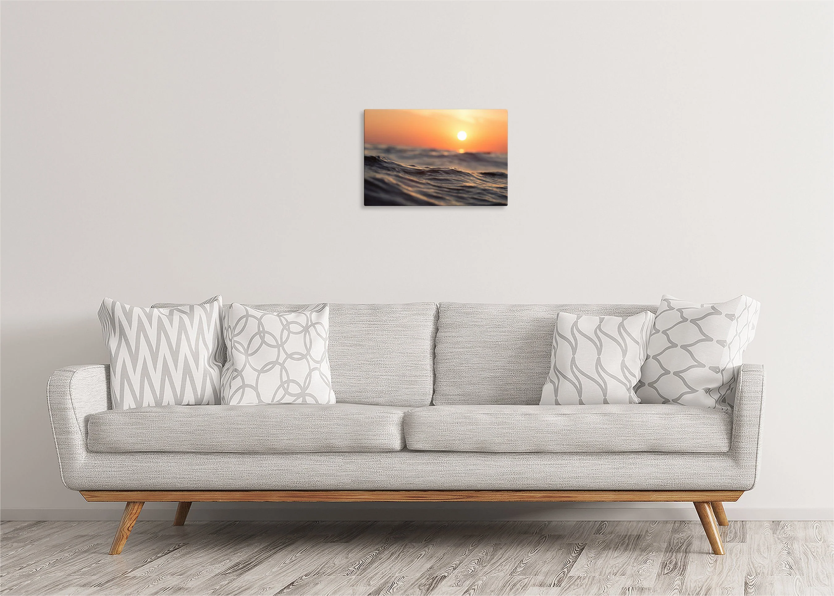 Waves at Sunset | Gallery Wrap Wall Canvas - Image 3